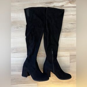 Black Over-the-Knee Boots - Size 7.5